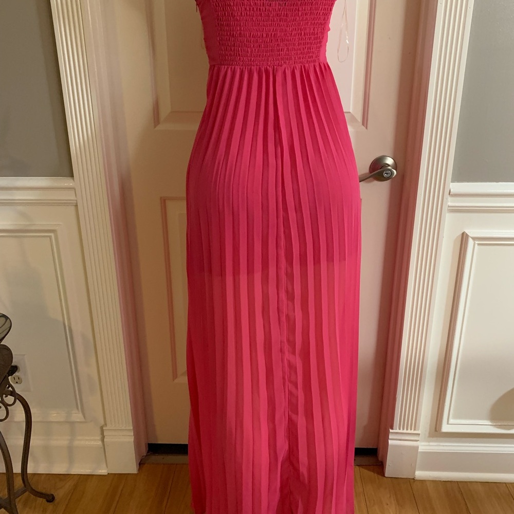 COPY - Women’s junior pink strapless pleated high- low maxi lace top dress size… - Picture 12 of 12